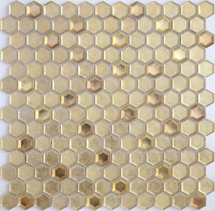 LeeDo Alchimia Aureo Grani Hexagon стеклянная 30x30