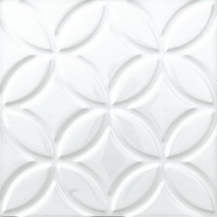 Adex Neri Liso Botanical Blanco Z 15x15