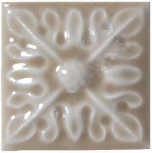 Adex Studio Taco Relieve Flor 2 Silver Sands 3x3