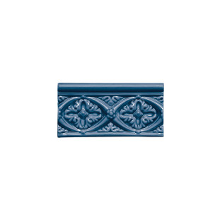 Adex Modernista Relieve Bizantino C/C Azul Oscuro 7.5x15