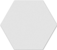 WoW Floor Tiles Hexa Ice White Matt 20x23