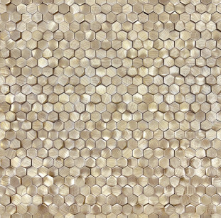 LeeDo Alchimia Aluminium 3D Hexagon Gold металлическая 29.7x30.6