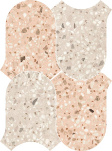 41zero42 Chicco Onda Mosaic Rosa/Greige 27X36.5