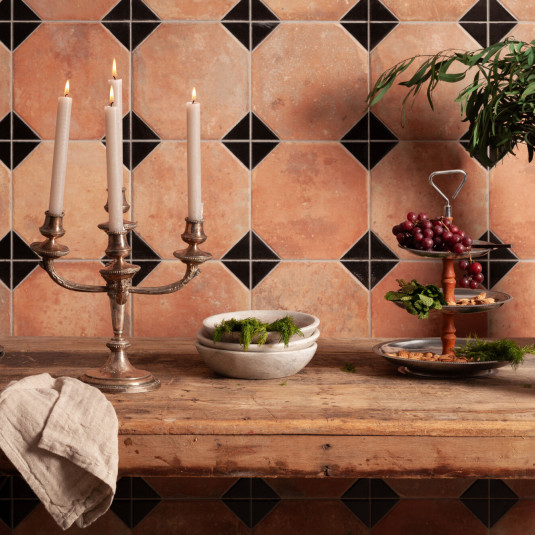 Peronda Fs Nonna Black Decor Lt 45.2x45.2