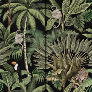 La Bottega del Decoro Grandi Lastre Jungle Black 120x280