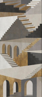 La Bottega del Decoro Grandi Lastre Metafisica Gentleman 120x280