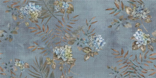 La Bottega del Decoro Hortensia Petrolio 60x120
