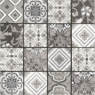 La Bottega del Decoro Maioliche Mosaico Cenere 30x30