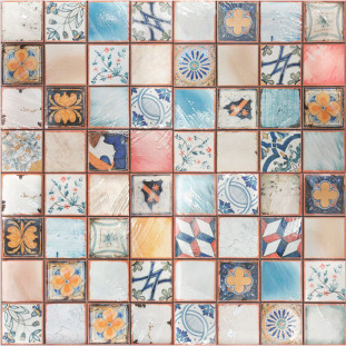 La Bottega del Decoro Rinascimento Composizione Random 4 Pezzi 30x30
