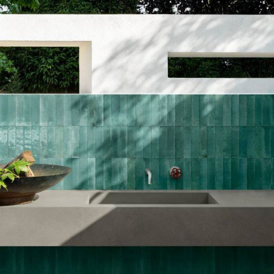 Marazzi Lume Green Lux 6x24