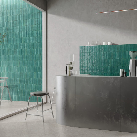 Marazzi Lume Green Lux 6x24