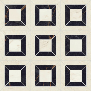 Elios Ceramica Dynasty Prestige Black 3d Honed 30x30
