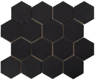 Amadis Art Deco Matt on Mesh Black 32x28