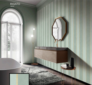 La Bottega del Decoro Grandi Lastre Rigato Verde 120x280