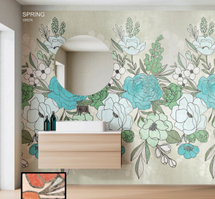 La Bottega del Decoro Grandi Lastre Spring Orange 120x280