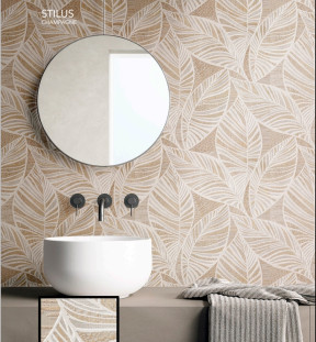 La Bottega del Decoro Grandi Lastre Stilus Champagne 120x280